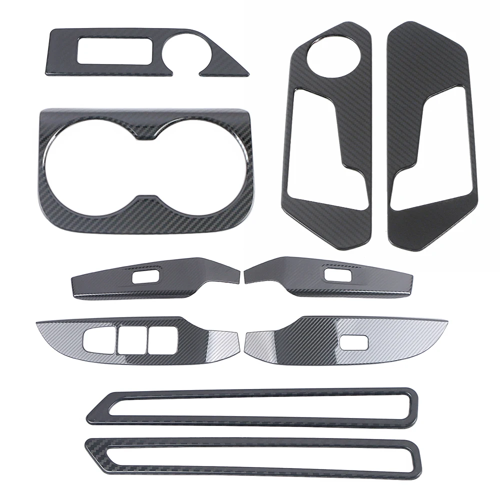 for Haval F7 2nd Gen 2024-2026 Center Console Panel Refit Interior Decoration Stainless Steel Carbon Fiber Color Sticker
