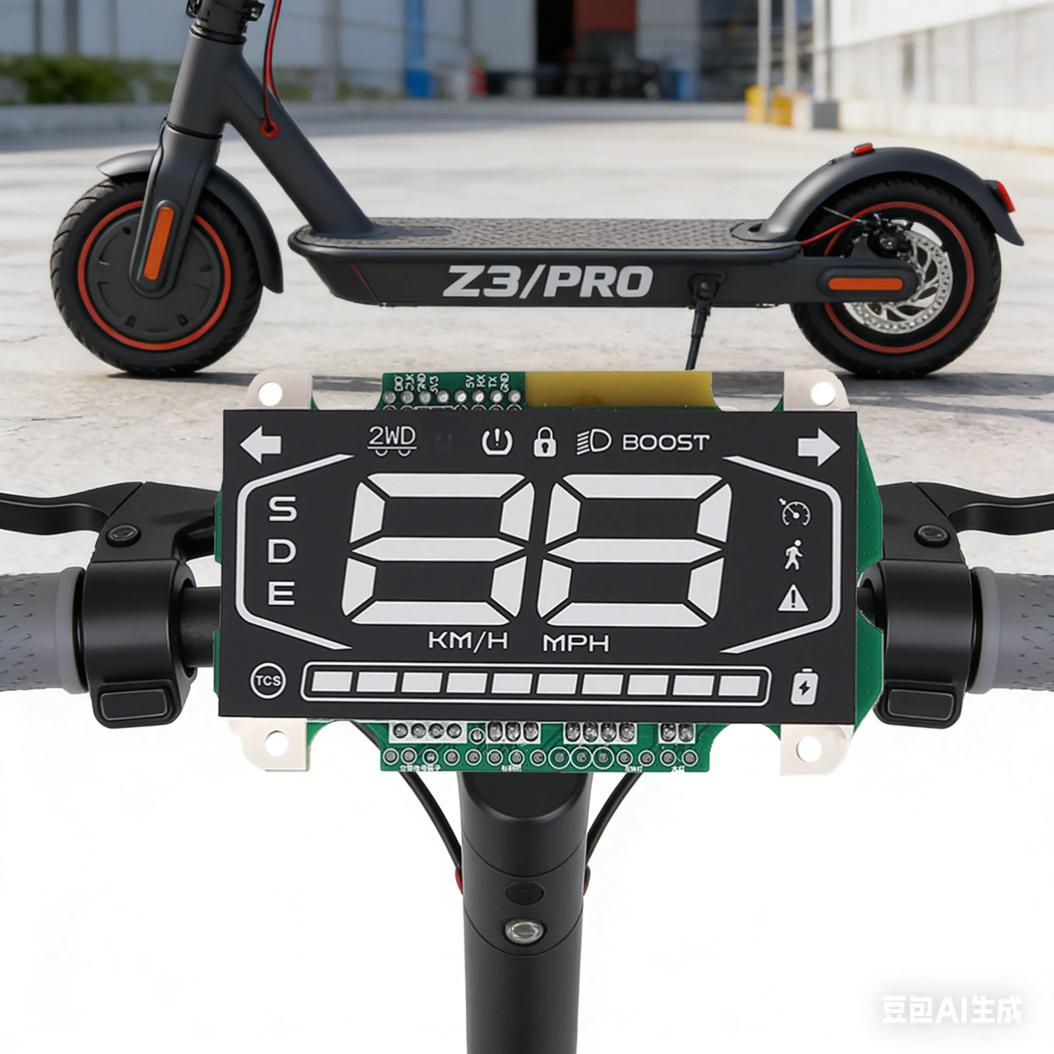 

Цифровой приборный дисплей для электросамоката Ninebot ZT3/PRO, беспроводная материнская плата, экран, 32/40 км/ч, запчасть для приборной панели