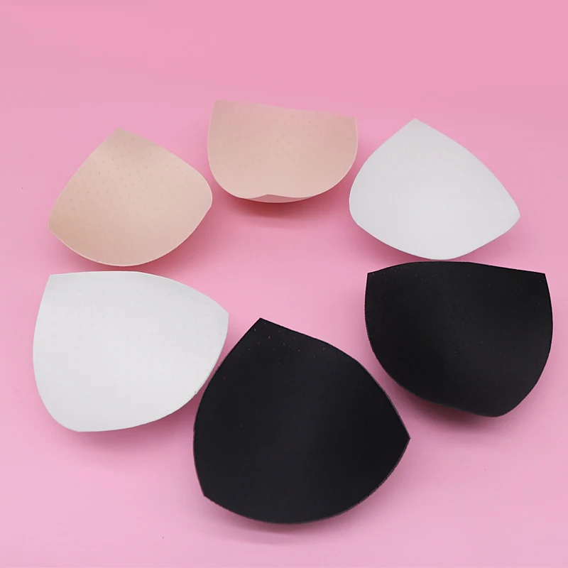 3Pairs Triangle Sponge Bra Pads Woman Underwear Bra Accessories Bikini Swimsuit Padded Inserts Bra Push Up Breast Cups Enhancers