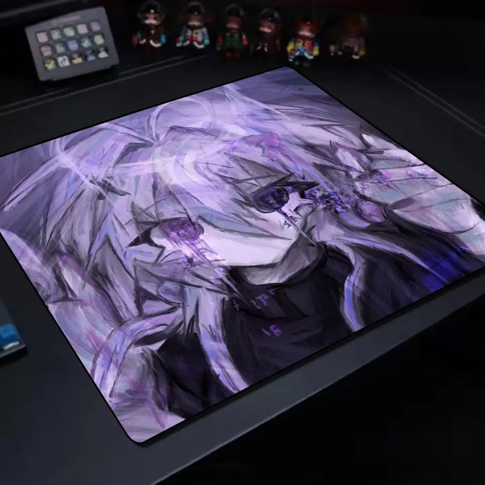 

Purple Anime Mouse Pad Dark Aesthetic Small Desk Mat Galaxy Gaming Mousepad Non-Slip Smooth Surface for Keyboard Laptop Office