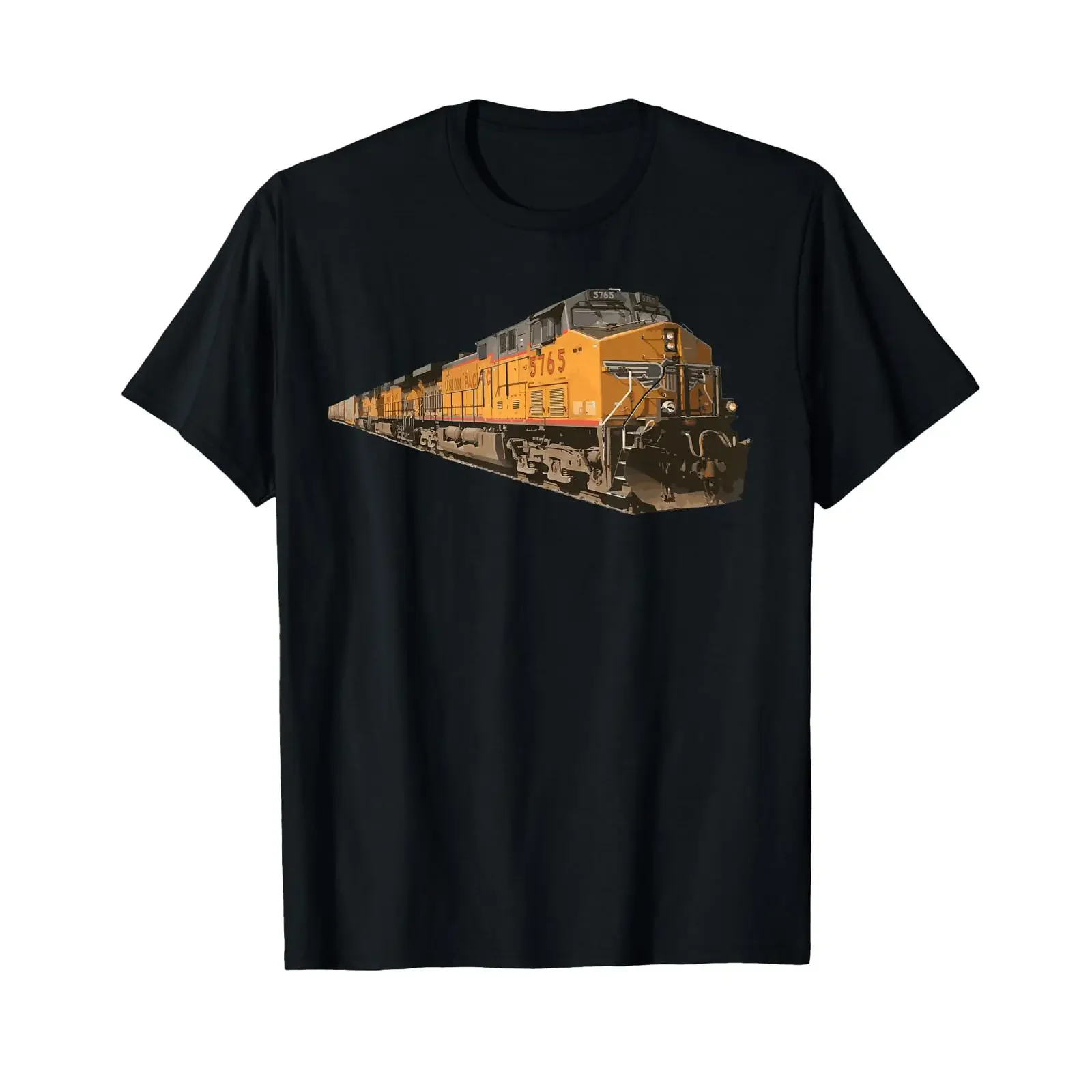 Freight Train T Shirt vintage Washed streetwear fashion graphic Slightly Versatile Casual Top For Everyday Wear