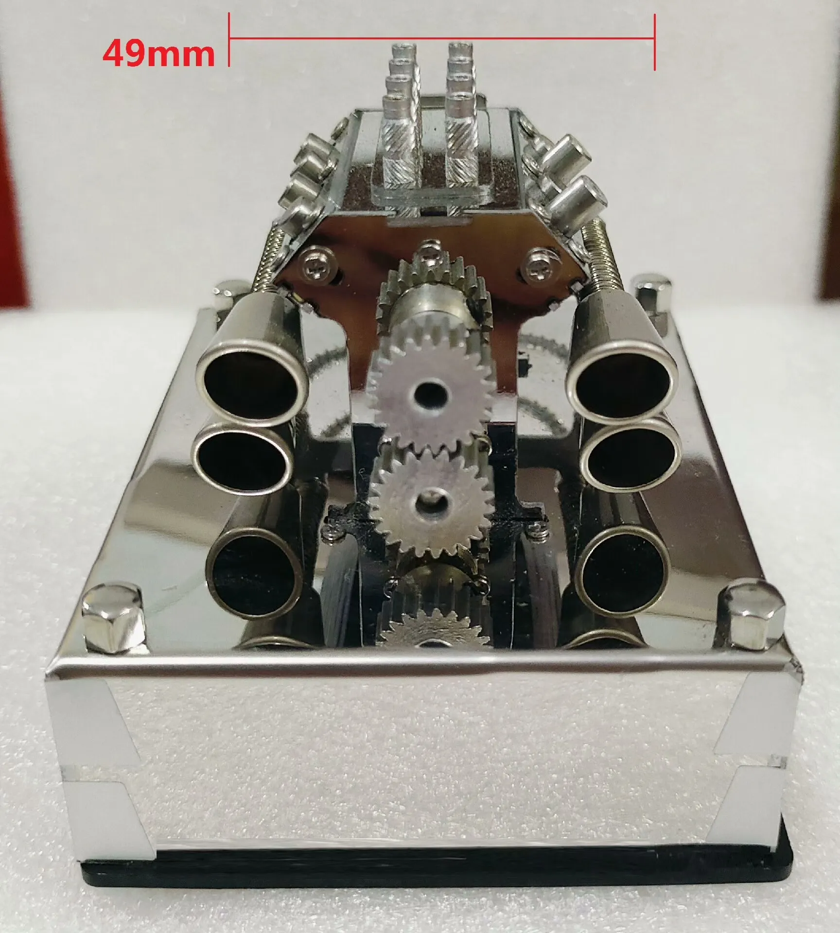 V8 Metal Engine Model Stainless Steel Button Start Assembly-free DIY Creative Holiday Gift
