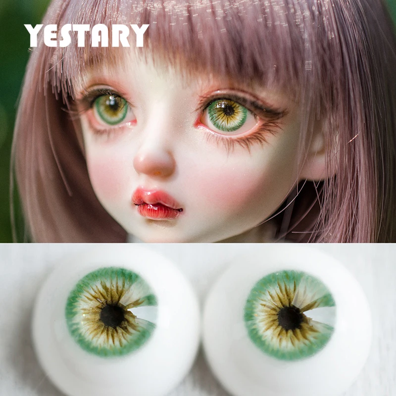 

YESTARY Doll Accessories BJD Eyes Toys 12MM14MM 16MM 18MM Green 3D Plaster Eyes Toys DIY Handmade For BJD Dolls Eyes Toys Girls