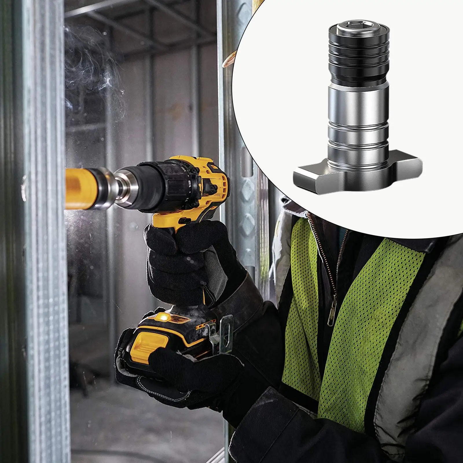 

Electric Wrench Conversion Square Shaft Sturdy Accessory for Professional