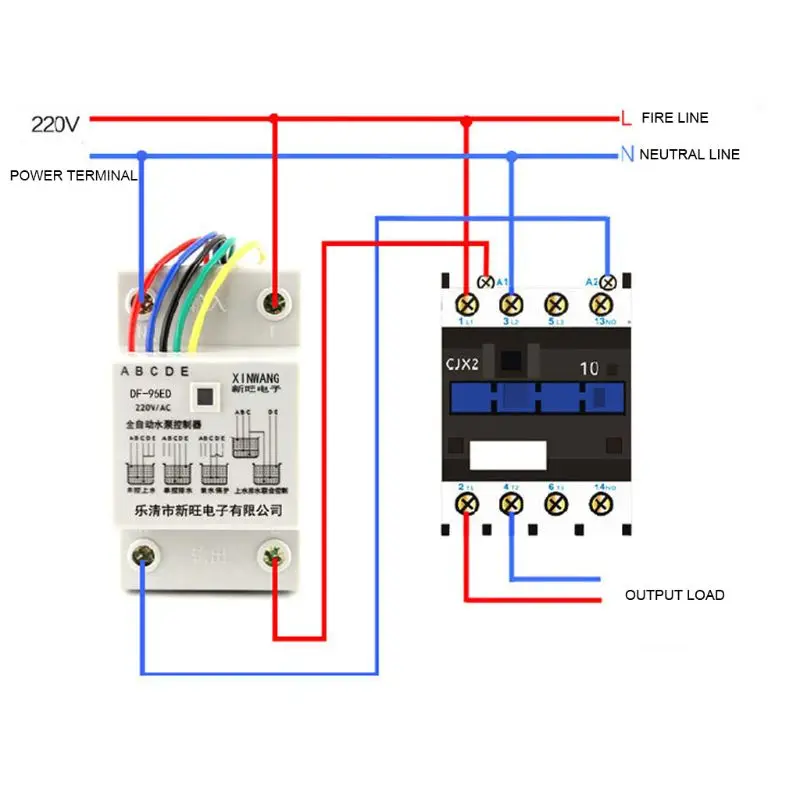 ipiip DF-96ED Automatic Water Level Controller 10A 220V Detection With 3 Probes