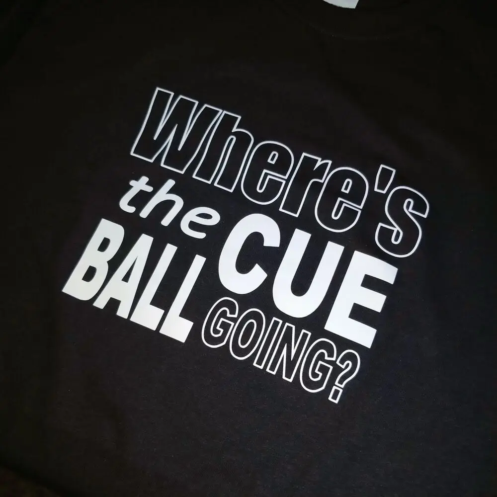 Snooker - Where's The Cue Ball Going Premium Quality T-Shirt