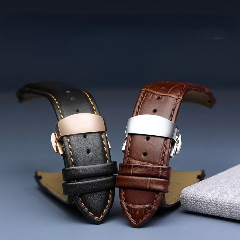 Genuine Leather Men\'s Watch Strap for Tissot 1853 T035 Couturier T035407 T035410 T035428 T035439 Cowhide Watch Band Accessories