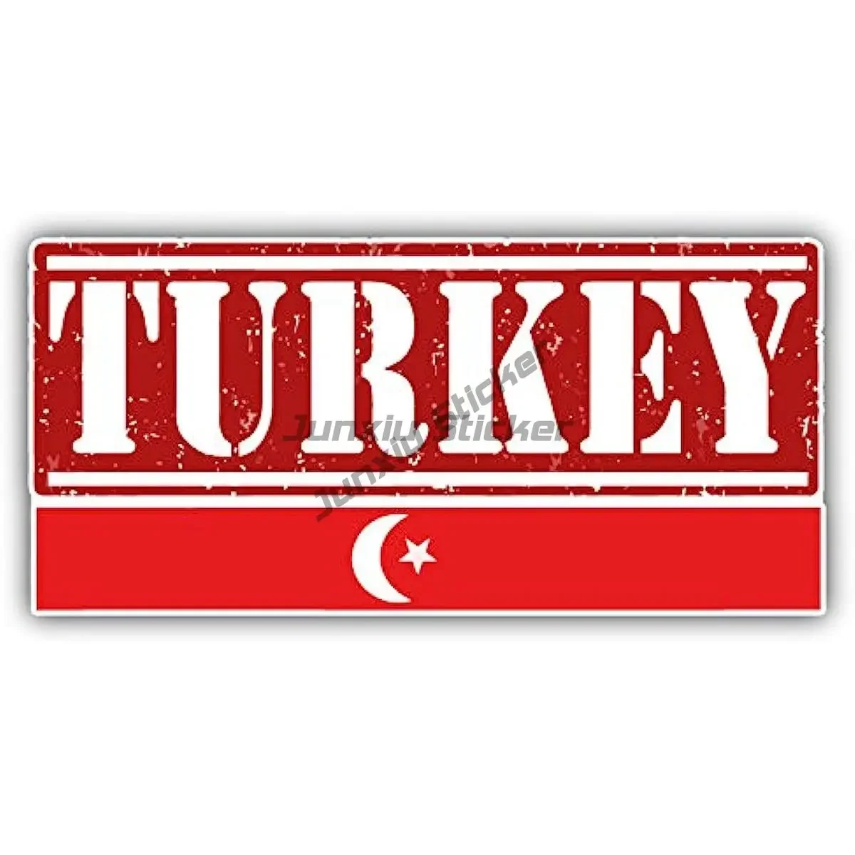 Creative Türkiye Turkey Flag Map Badge Sticker for Decorate Car Laptop Motorcycle Truck Helmet Camper Table Fridge Wall Room