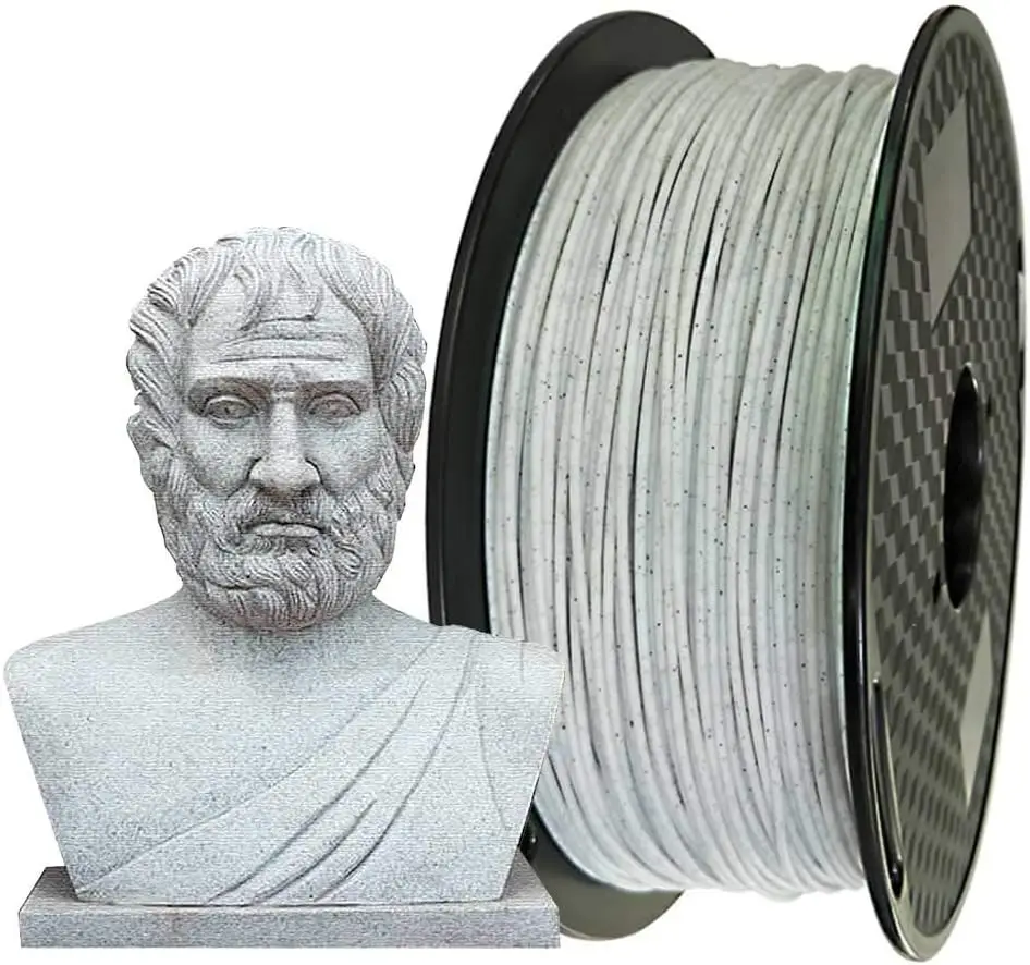 

CC3D Marble PLA Filament 1.75mm 3D Printing Filament 1KG 2.2LBS Sparkly Stone Rock PLA Filament for FDM Printers, High Precision