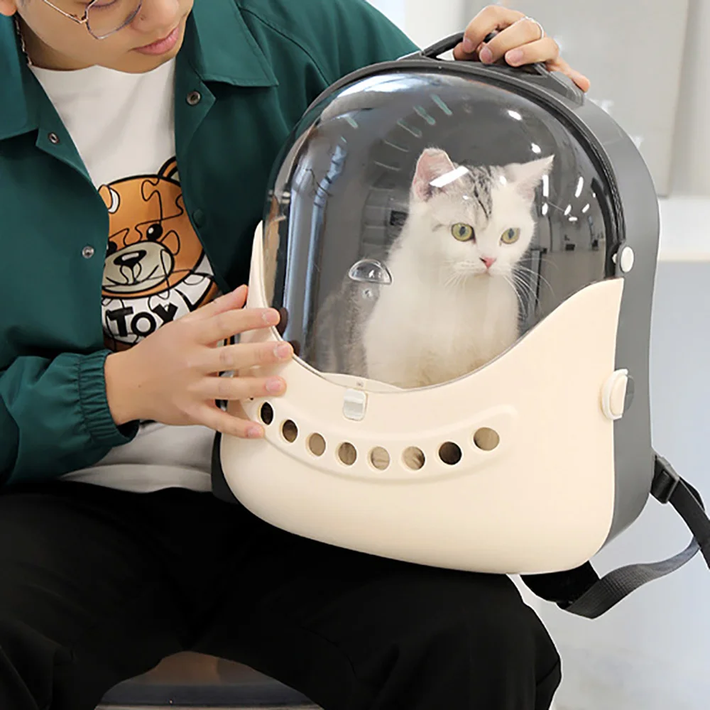 

2024 New Cat Cage Transparent Pet bag Outdoors Portable Breathable Comfort One's Two shoulders Cat's Nest