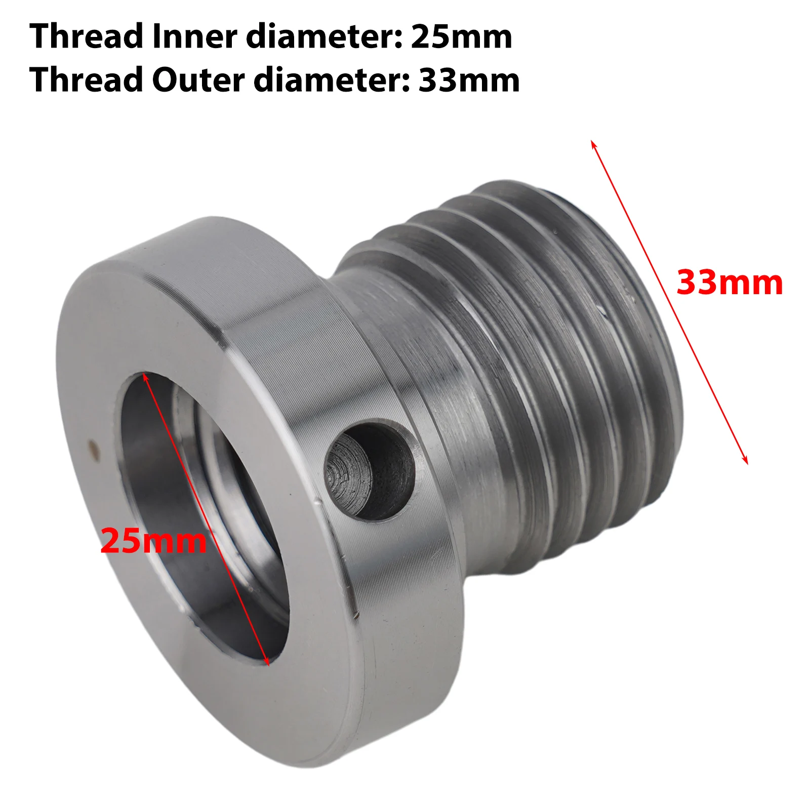Wood Lathe Chuck Adapter Screw Thread Spindle Adapter For Wood Turning Lathe 25 To 18mm  33 To 18mm 33 To 25mm Woodworking Tool