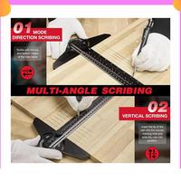 A23P Angle Finder Protractor,Angle Gauge,Adjustable Aluminum Construction Protractors With 13 Inch Woodworking Ruler