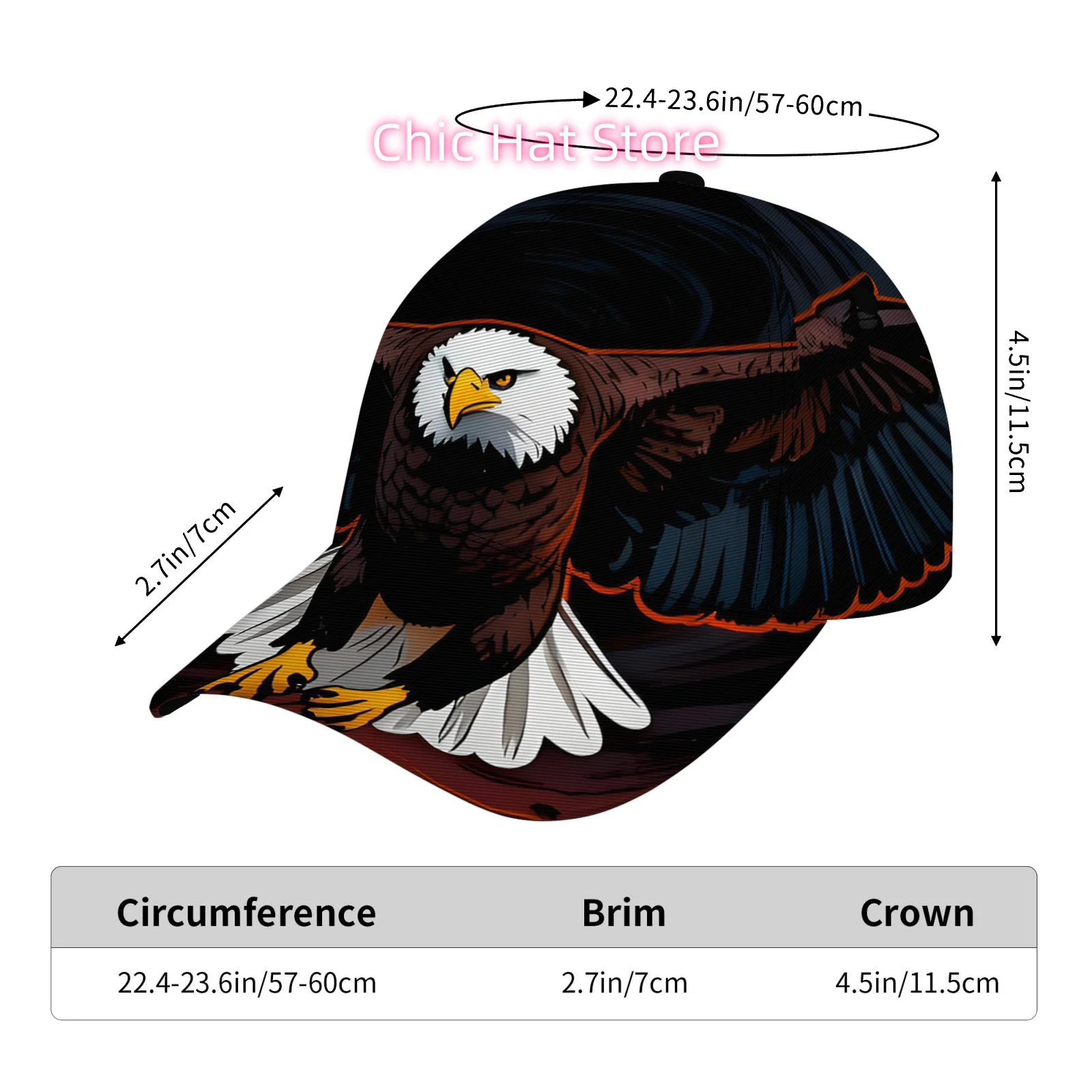 Exclusive for Halloween! Dark Eagle King Night Shadow Adjustable Hat Available