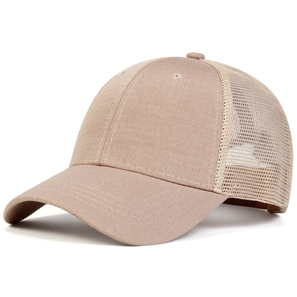 

Fashion Baseball Net Caps Simple Mesh Peaked Cap Adjustable Casquette For Man Women Unisex