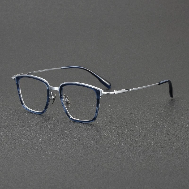 

Handmade Designer Acetate Glasses Frames 0055 Square Retro Myopia Titanium Eyewear Men Reading Women Gafas Spectacle Blue Light