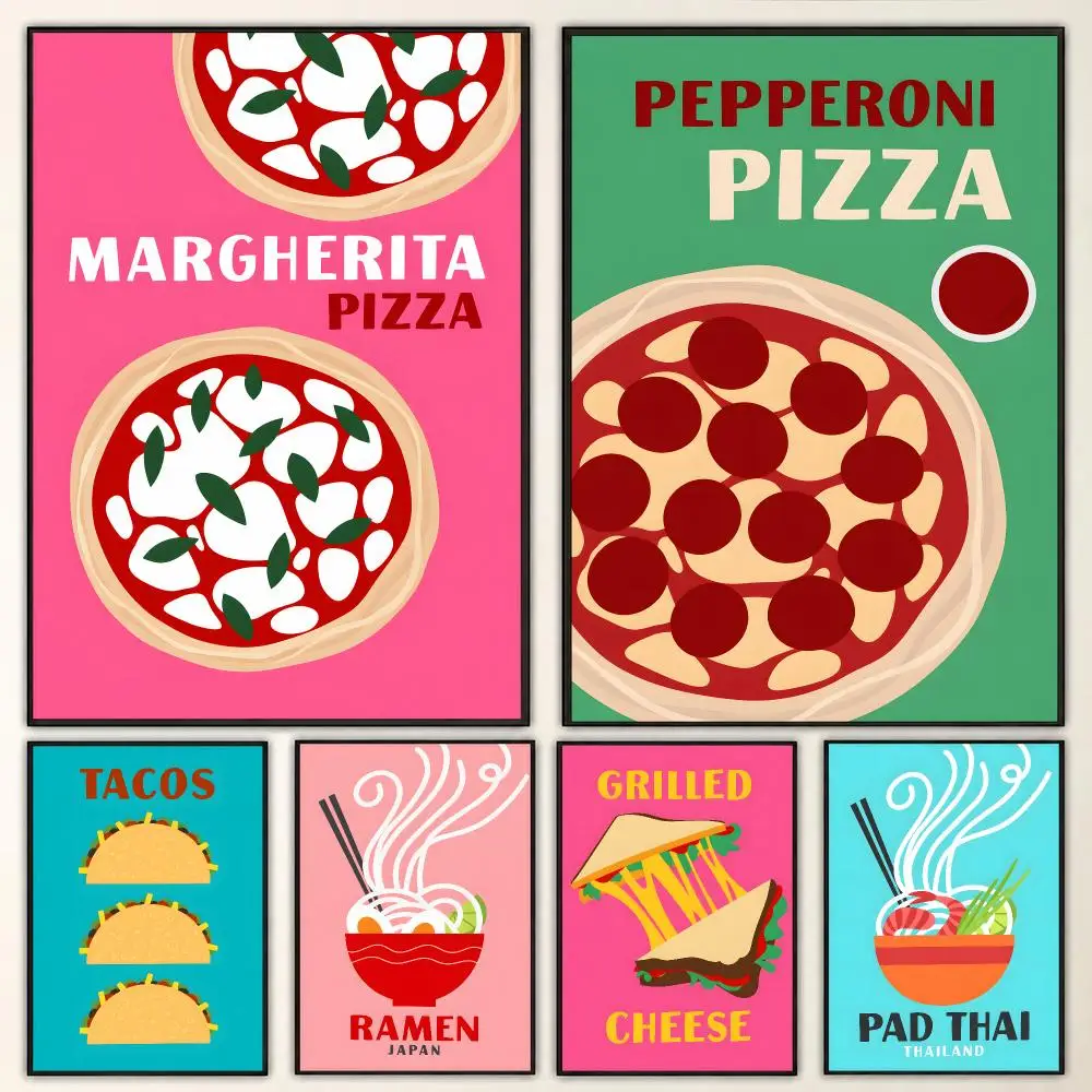 Classic Pizza Tower Retro 90s Arcade Game Aesthetic Poster Aesthetic Art Print for Bedroom & Living Room Decor, Unframed