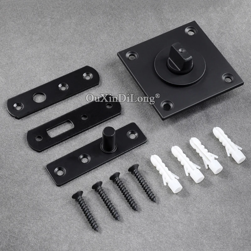 

1Set Black Heavy Door Pivot Hinge 360° Rotation Invisible Hidden Floor Spring Door Hinge Install Up and Down Loading 100KG~450KG