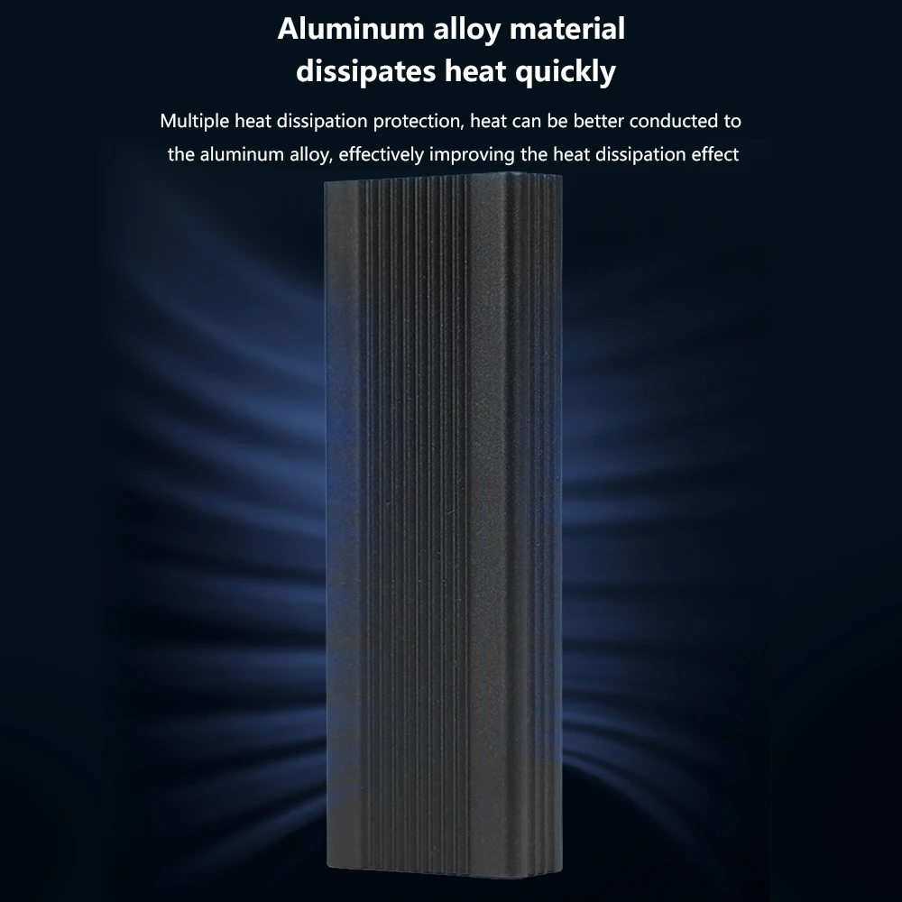 TISHRIC-carcasa M.2 NVMe SATA SSD, carcasa NVME PCIe para M.2 NVMe NGFF SATA SSD, compatible con llaves M, B y M