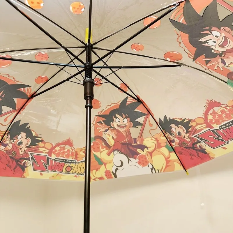 드래곤 볼 Goku 남자와 여자를위한 새로운 귀여운 크리 에이 티브 애니메이션 그림 패션 성격 접는 휴대용 투명 우산