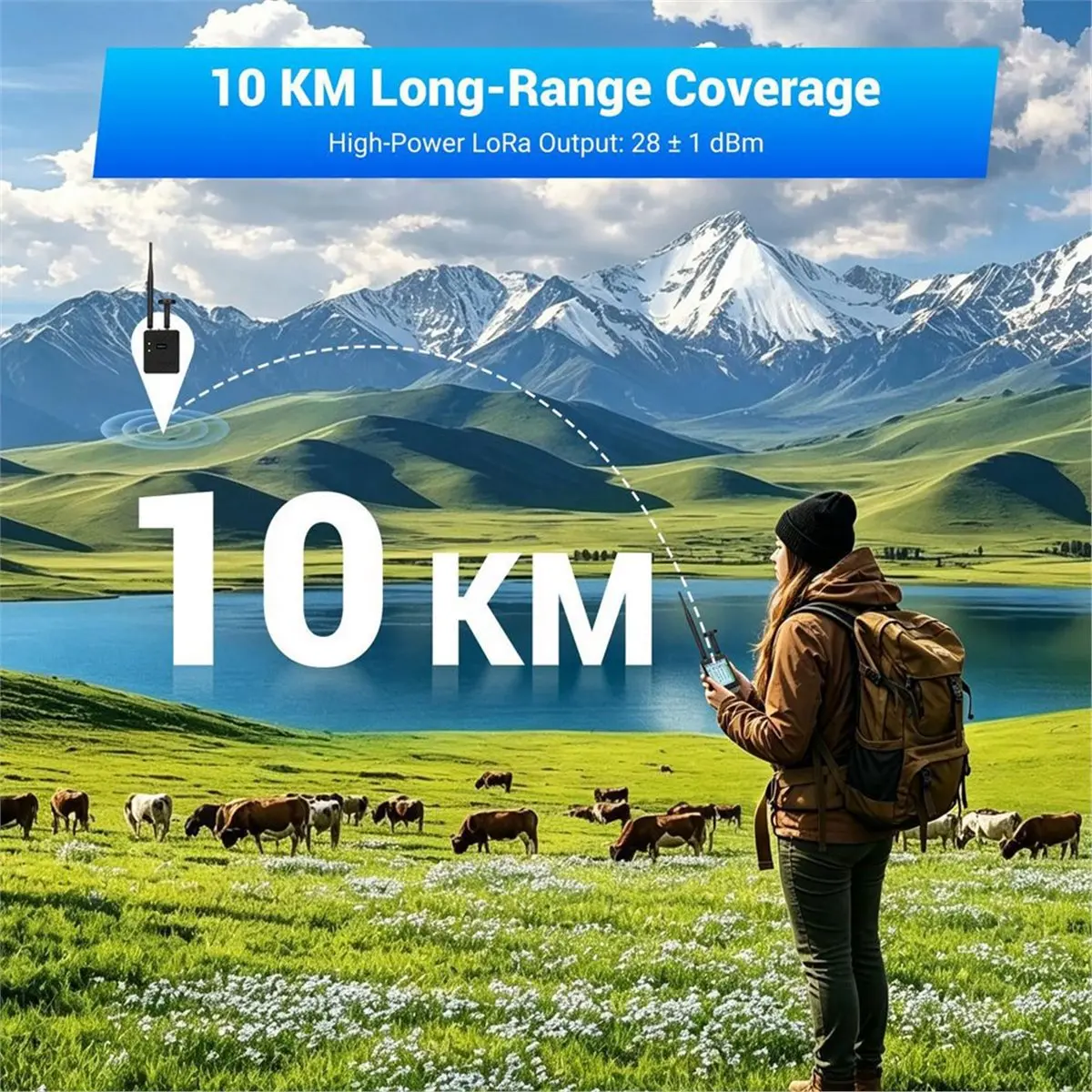 LT4 Meshtastic WiFi LoRa with L76K GPS - SX1262 LoRaWAN WiFi BLE 28dBm 10KM Long Range Wireless Node 868MHZ