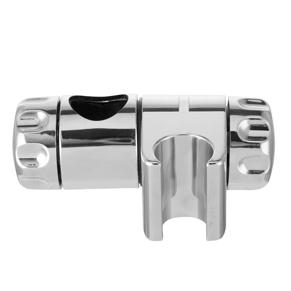 Bathroom Shower Rail Head Holder Hose Riser Slider Bar Clamp Bracket Adjustable Shower Head Clamp Bracket Shower Head Riser