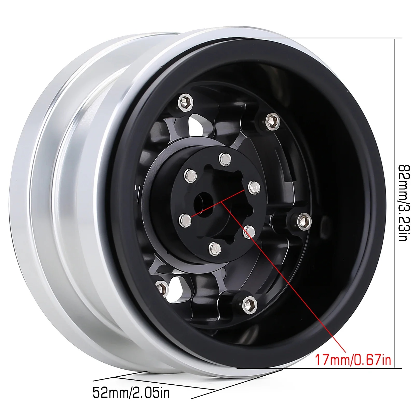 INJORA 2/4PCS CNC Aluminum 2.9\