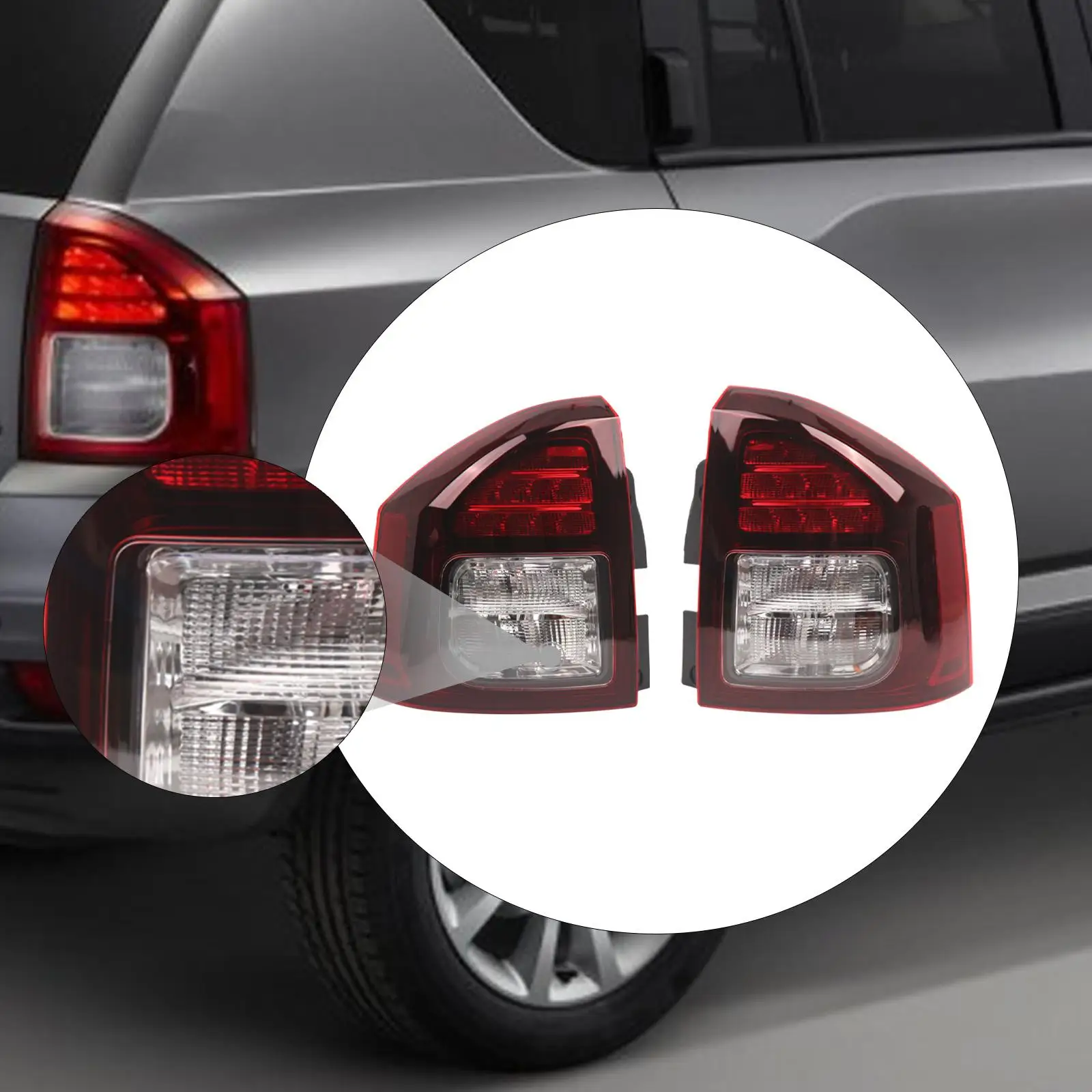 

High Performance Rear Tail Light Assembly Direct Fit Plastic for Jeep Compass 2014-2017 Car Accessories