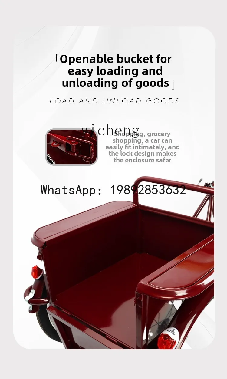 AB Transport ältere Menschen Dreirad Fahrrad Erwachsene Fahrrad menschliches Dreirad ältere leichte Ladung Dreirad
