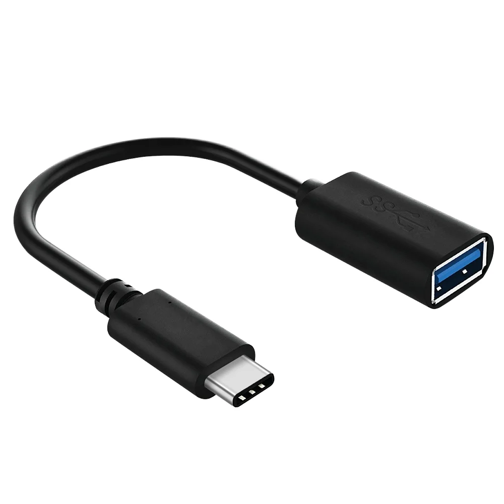 10PCS USB-A 3.0 To USB-C OTG Converter Adapter Type-C/M To USB A/FM Bi-directional Data Transfer Converter USB-A Cords For PC La