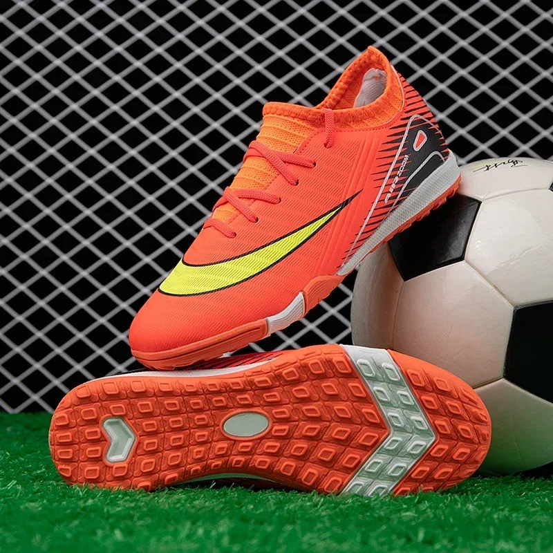 

Professional New Kid Ankle Boys Soccer Shoes Non-Slip Football Boots TF Sneakers Match Comfortable Sports Shoes Unisex