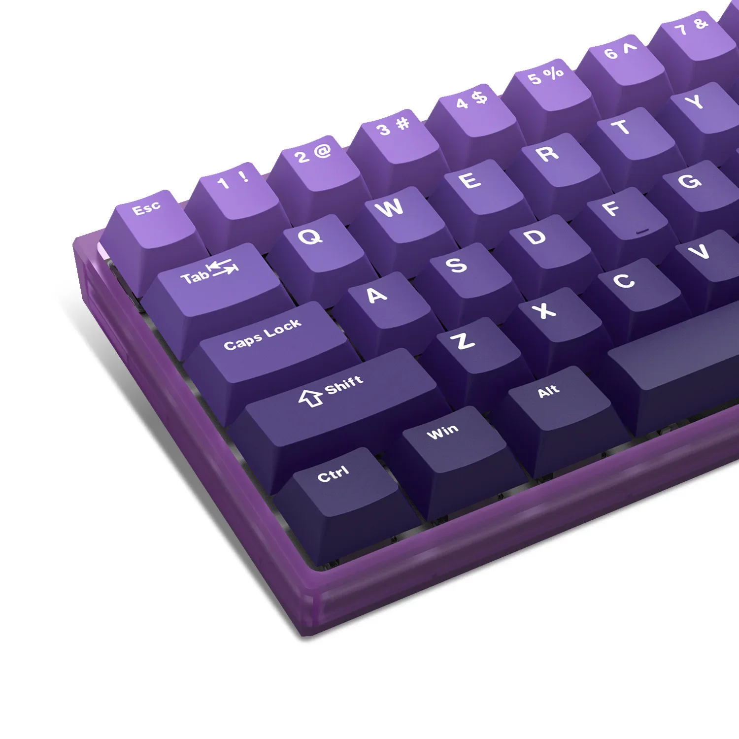 

Two-color keycaps opaque original height keycaps pbt keyboard mechanical original keycap material gradual change