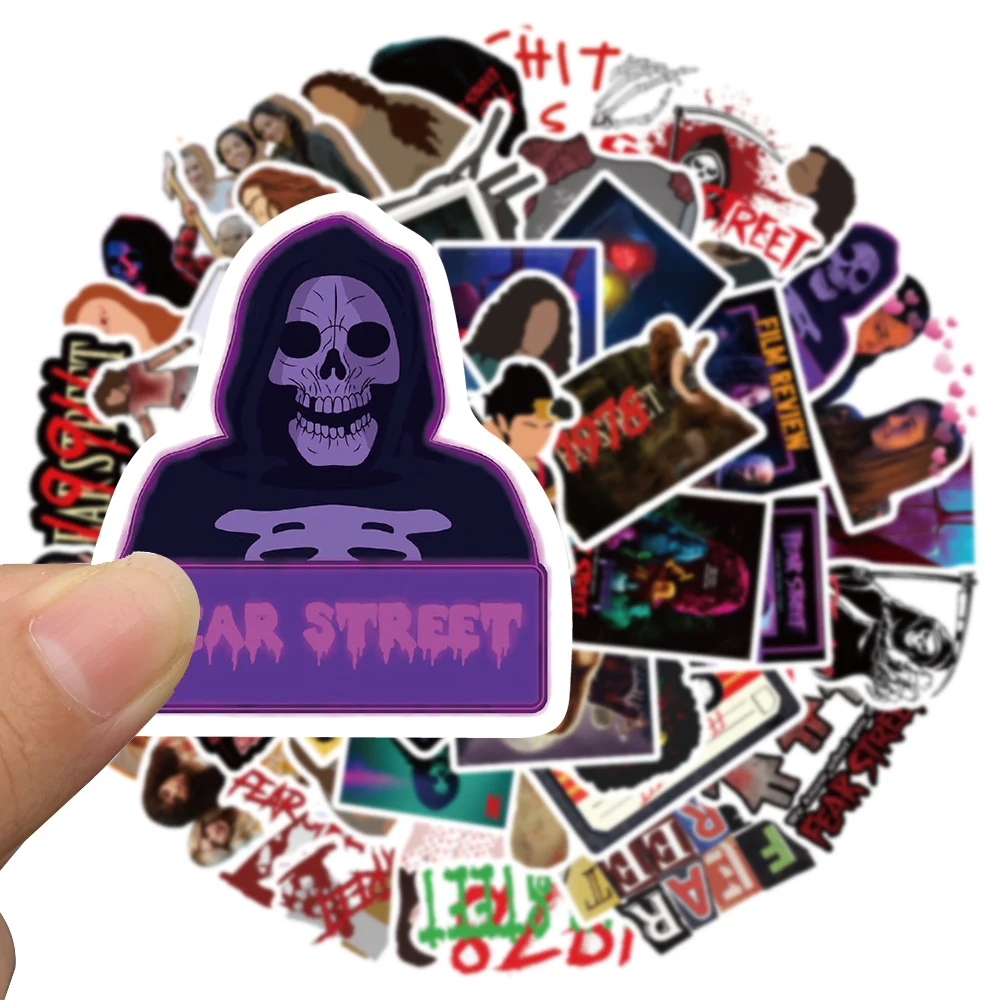 10/50pcs TV Show Fear Street Stickers Funny Toys Guitar Skateboards Laptop Luggage Cars Helmet Waterproof Decals