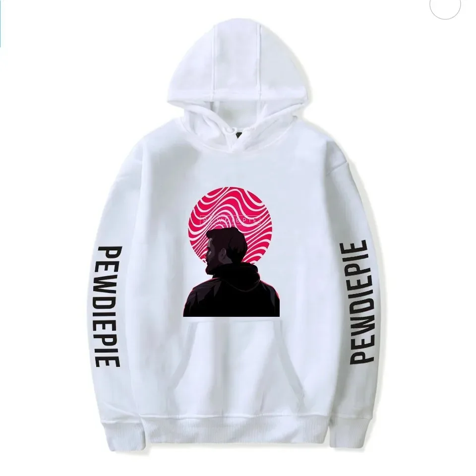 Pewdiepie Hoodie Sleeve Hoodie includes two Homens Das Mulheres Outono Unisex Street Clothing Hip Hop Pop Pullover Com Capuz