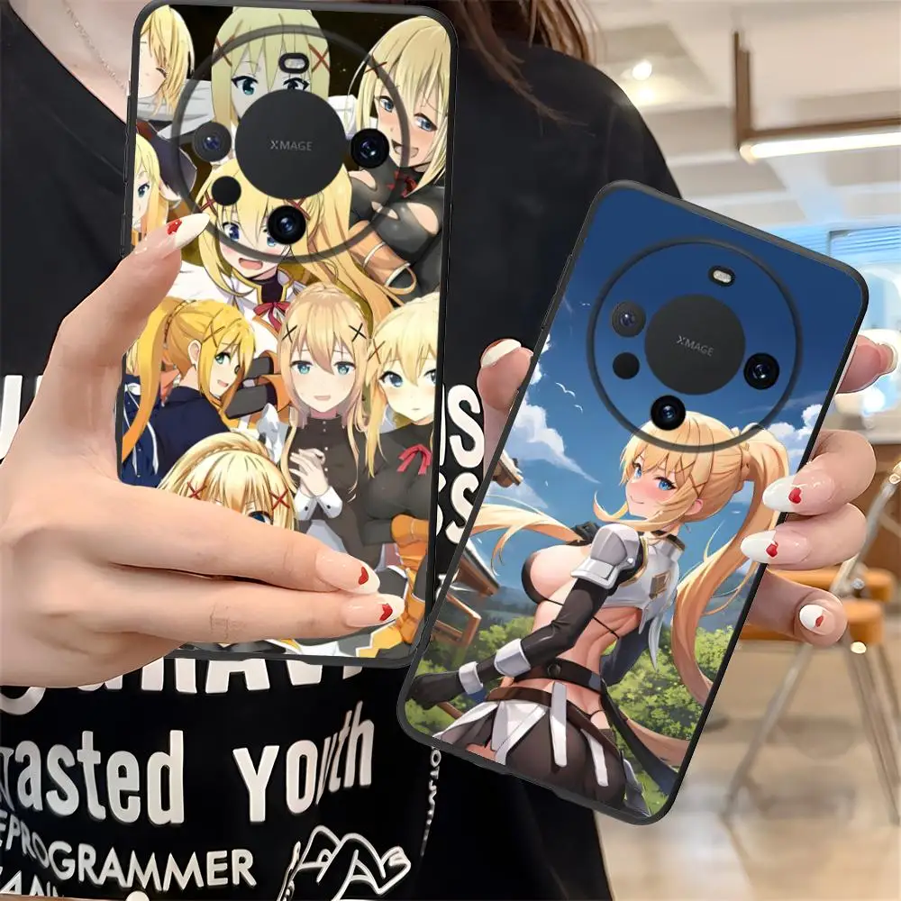 

Чехол для мобильного телефона Konosuba Darkness для Huawei Mate 60 50 40 30 20 10 Pro Plus Lite E 5G Цветной защитный чехол Luxury Pretty