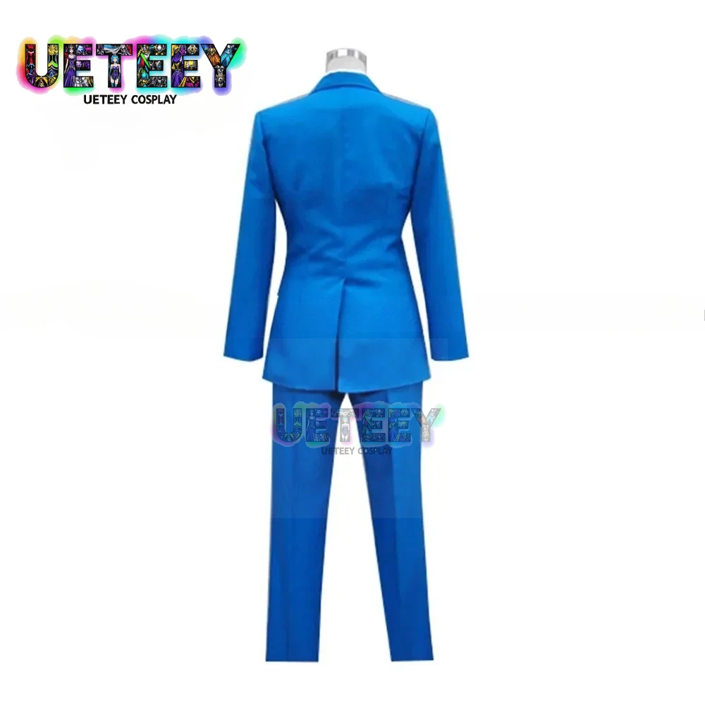 UETEEY Ace المحامي كريستوف جافين الزي الأزرق كوس الملابس تأثيري حلي حجم مخصص #3