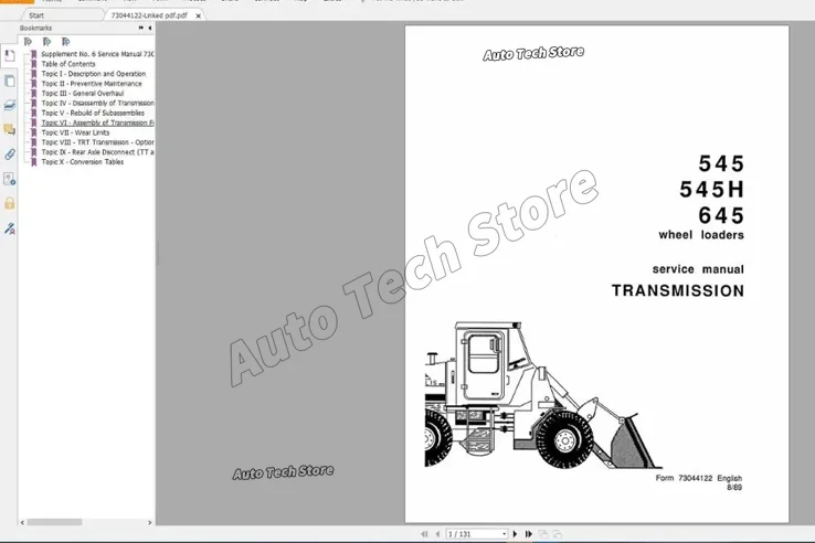 For Fiat Allis Tractor Service Library Operator & Maintenance, Parts Manual & Service Manual PDF 28,6GB