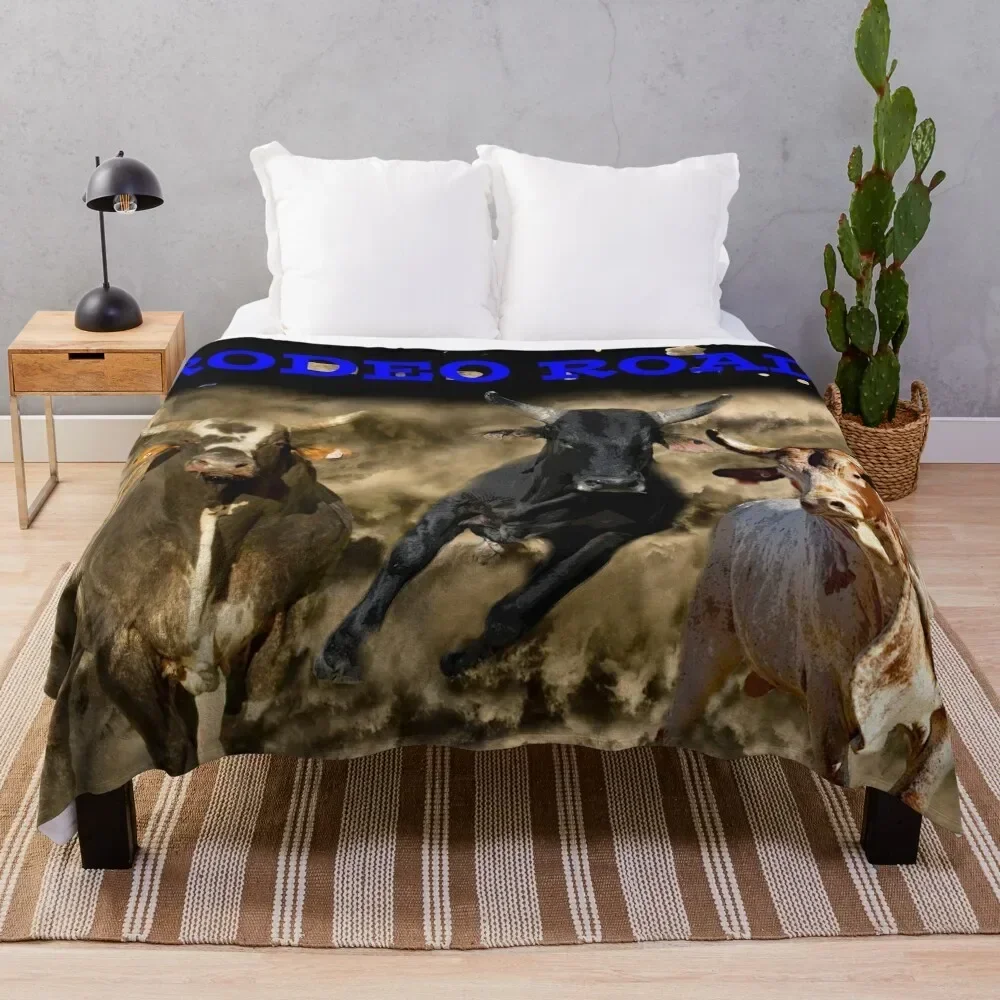 

BULL RIDERS. RODEO QUOTES, RODEO Throw Blanket Stylish Decor Blanket Gift for Friends Roommate