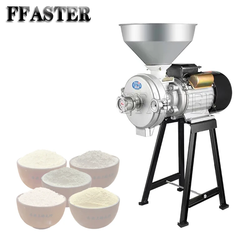 

Electric Commercial Particle Crusher Household Grains, Corn and Rice Crushing Grinder Dry Grinding