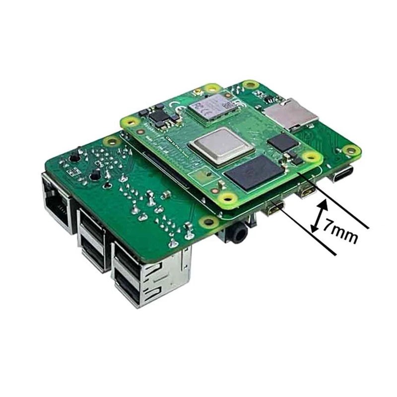 For Raspberry Pi CM4 IO Base Board CM4 To 4B Adapter Board CM4 To PI4B Adapter With Case