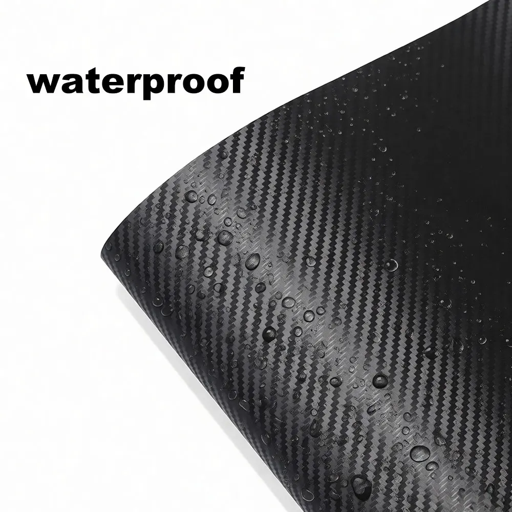 3D Carbon Fiber Black Vinyl Wrap Car Motorcycle Adhesive Vinyl Body Wrapping Film PVC Styling Auto Decal Car Accessories