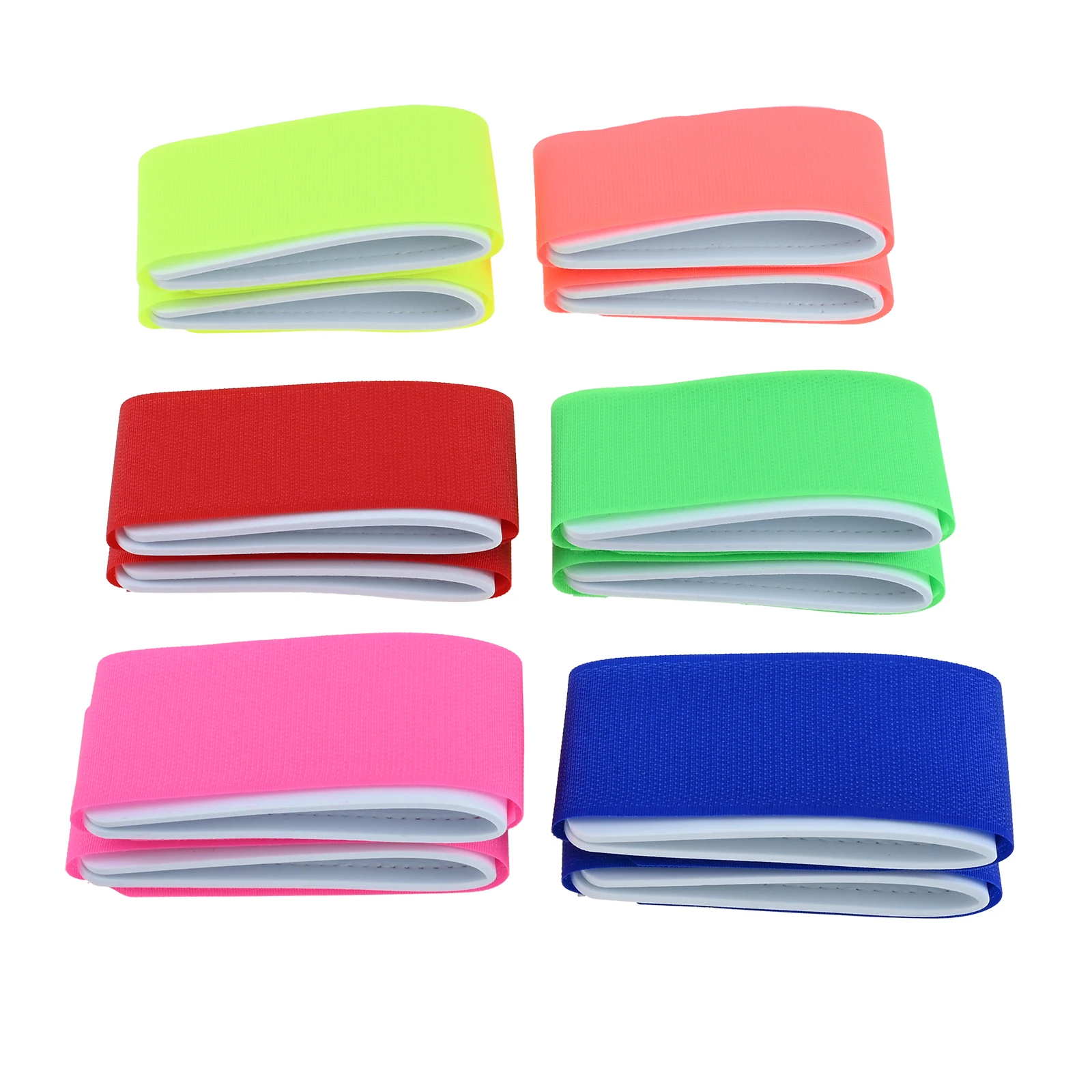 12 قطعة أشرطة التزلج القابلة للتعديل السحابات النايلون و إيفا على الجليد الفيلكرو حزام المجلدات 6-ألوان على الجليد السحابات اكسسوارات #6