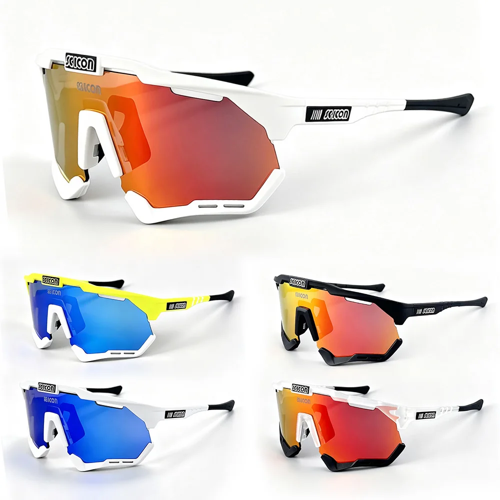 Men Women Cycling Sunglasses UV400 Sports Glasses, MTB Mountain Bike Riding Eyewear, Lightweight Outdoor Glasses Fishing