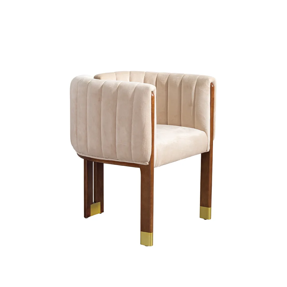 

Light luxury dining chair Modern style luxury hotel high-end restaurant chair