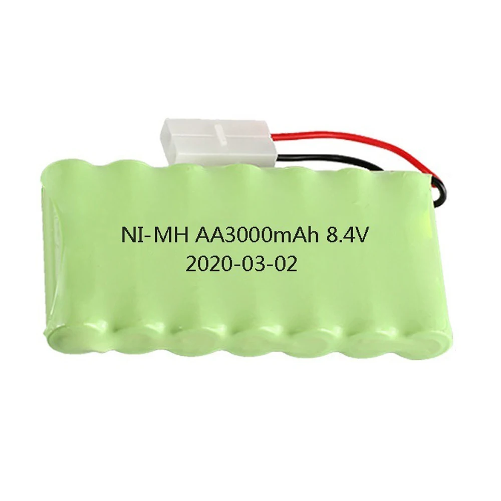 8.4V 3000mah NiMH AA Battery For RC toy Car Tanks Trains Robot Boat Gun SM/EL-2P/Tamiya/JST Plug Ni-MH 2400mah 8.4v Battery