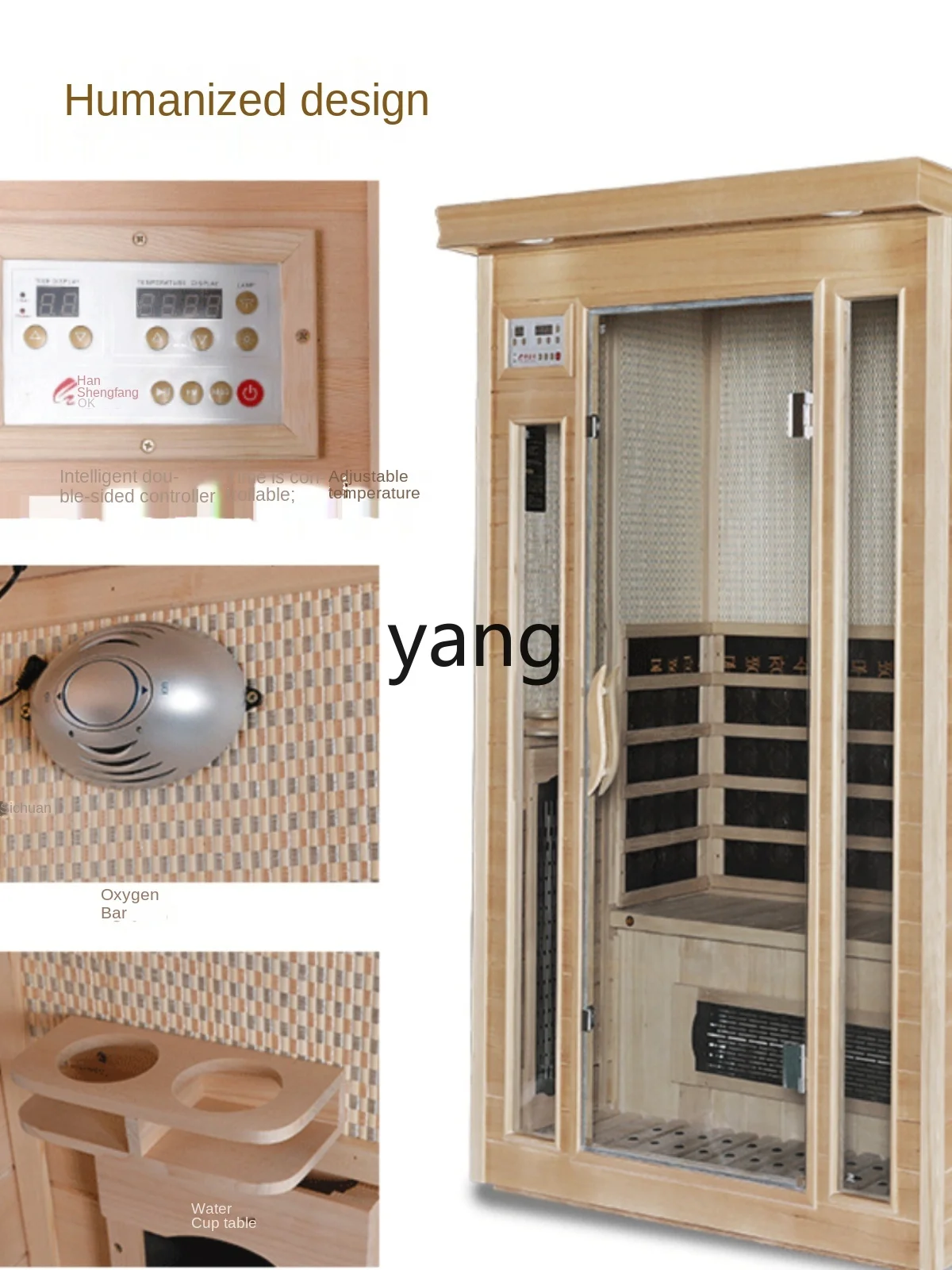 CX Household Single Double Khan Steam Room Family Sauna Room