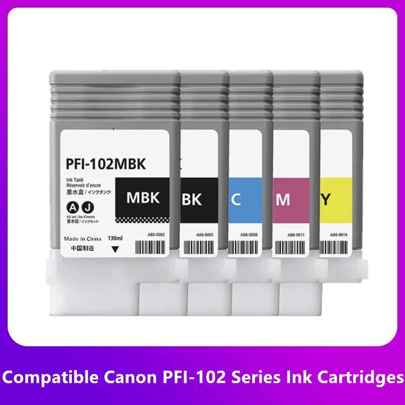 

PFI-102 PFI102 Refillable Ink Cartridge With Permanent Chips For Canon iPF500 iPF510 iPF600 iPF605 iPF610 iPF700 iPF710 iPF720