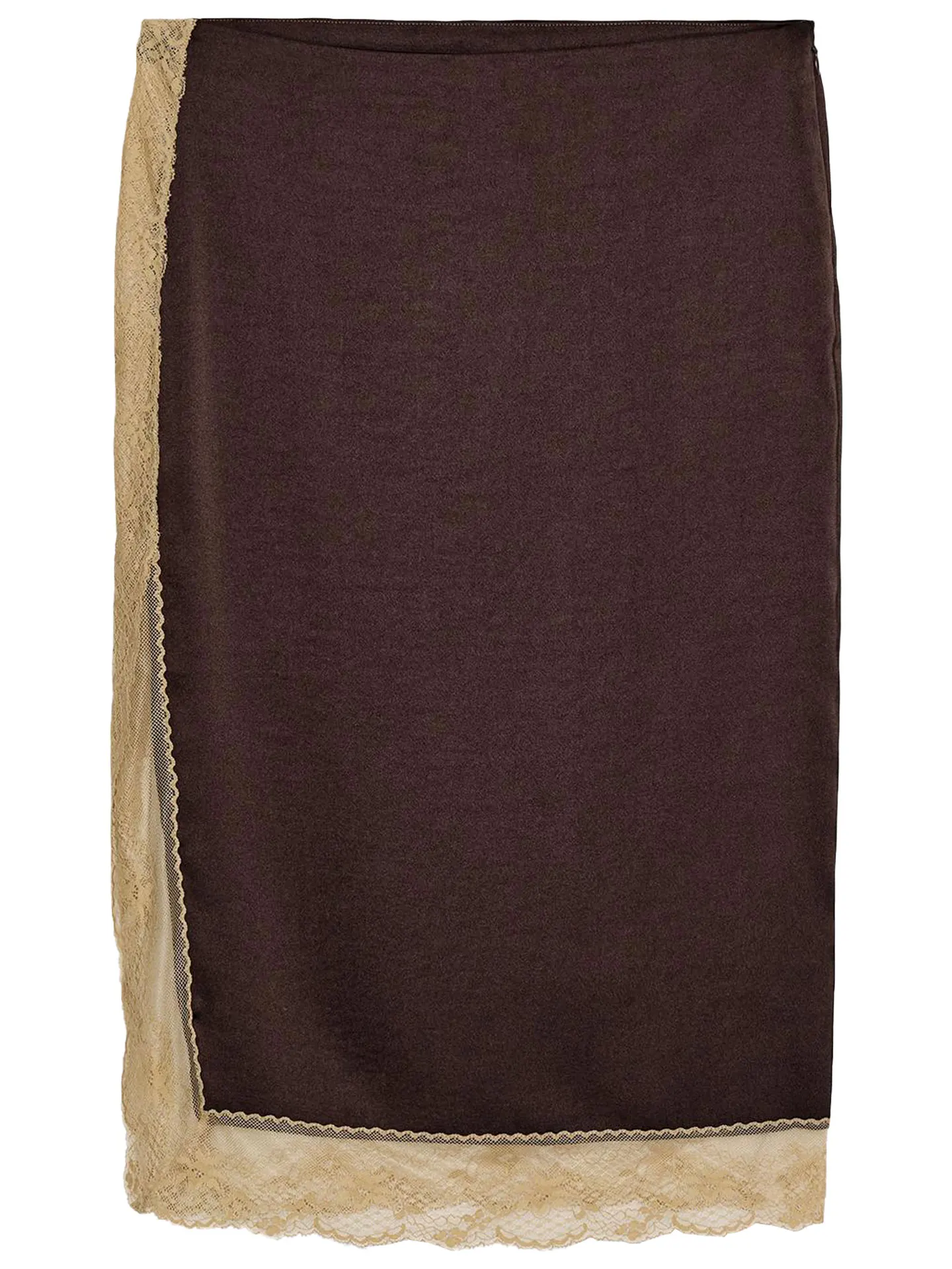 กระโปรงทรงเอ สไตล์ลำลอง ผ้าลูกไม้สวยงาม ดีไซน์ผ่าข้าง ความยาวปานกลาง ทรงเข้ารูป ให้ความรู้สึกหรูหรา  ฤดูใบไม้ผลิ 2026