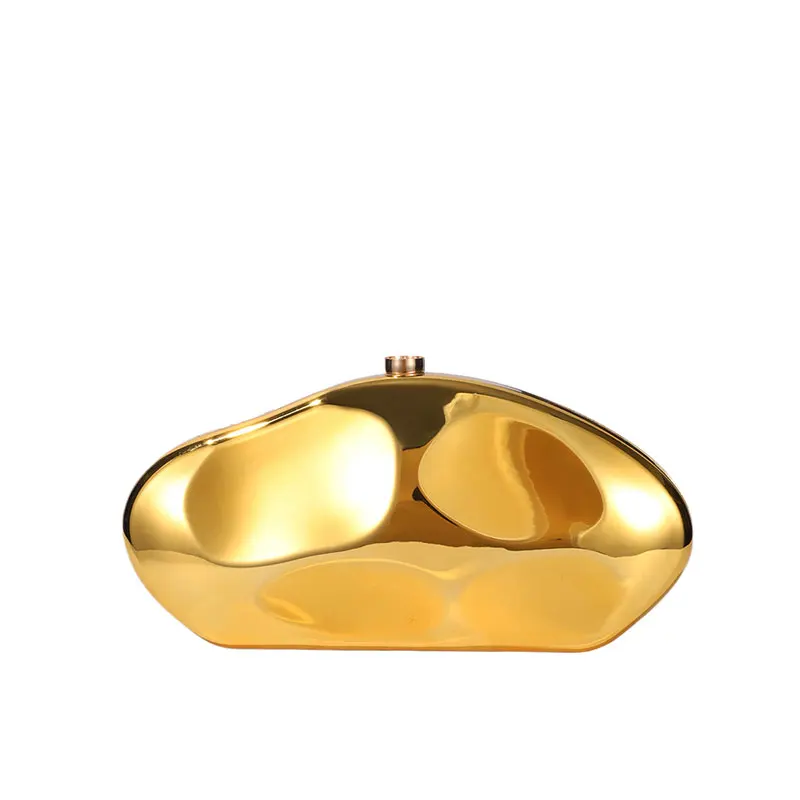 

Evening Bag Clutch Shoulder Crossbody Hangbags Luxury Brand Designer Rose Gold Small Purse Woman Clutches Wedding With Pearls