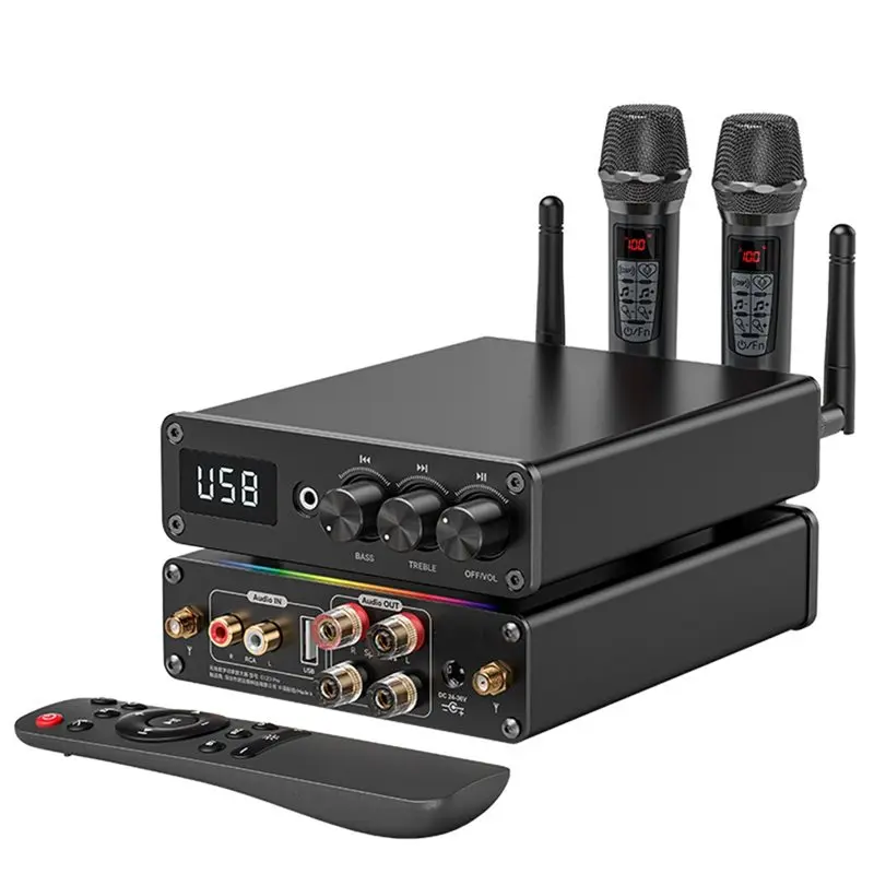 

Y43A-TPA3255 Усилитель для сабвуфера, Bluetooth 5.3, 300Вт+300Вт, Hi-Fi цифровой усилитель мощности для дома, 2400-2483.5МГц