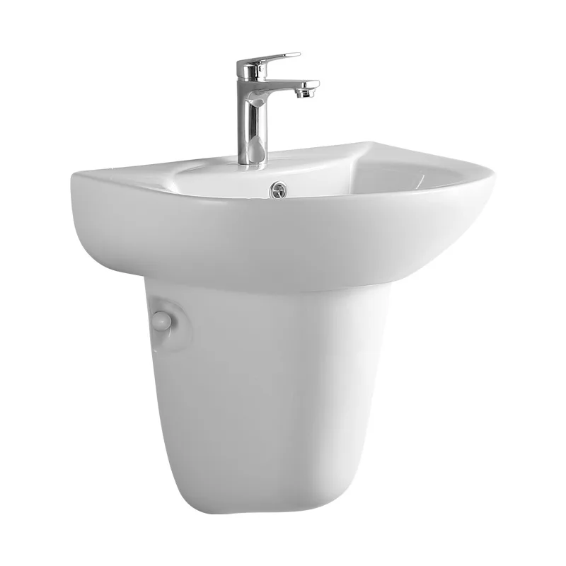 

Floor-to-ceiling hanging basin, column basin, simple split ceramic basin, wash basin